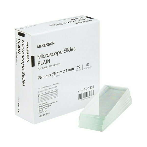 Mckesson Plain Microscope Slide, 1 x 3 Inch, 1440PK 16-7131